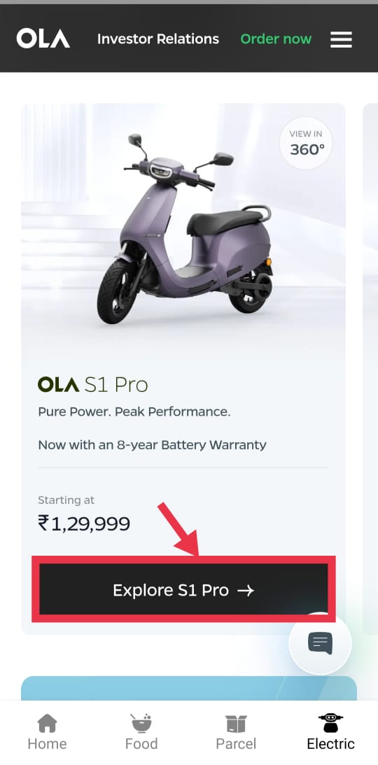 How to buy ola electric Scooter-Explore App